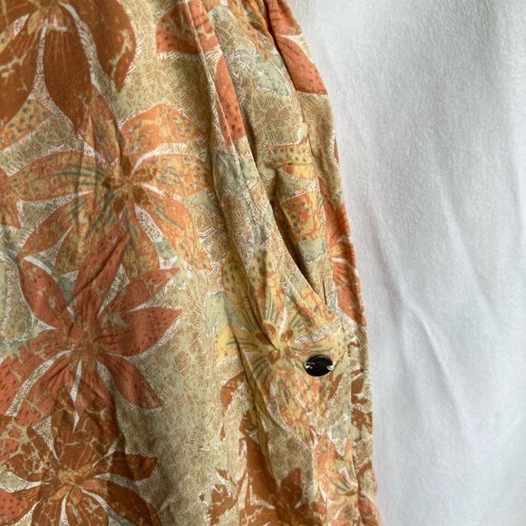 Roxy Women's Floral Print Palazzo Beach Pants size Large - Picture 7 of 7